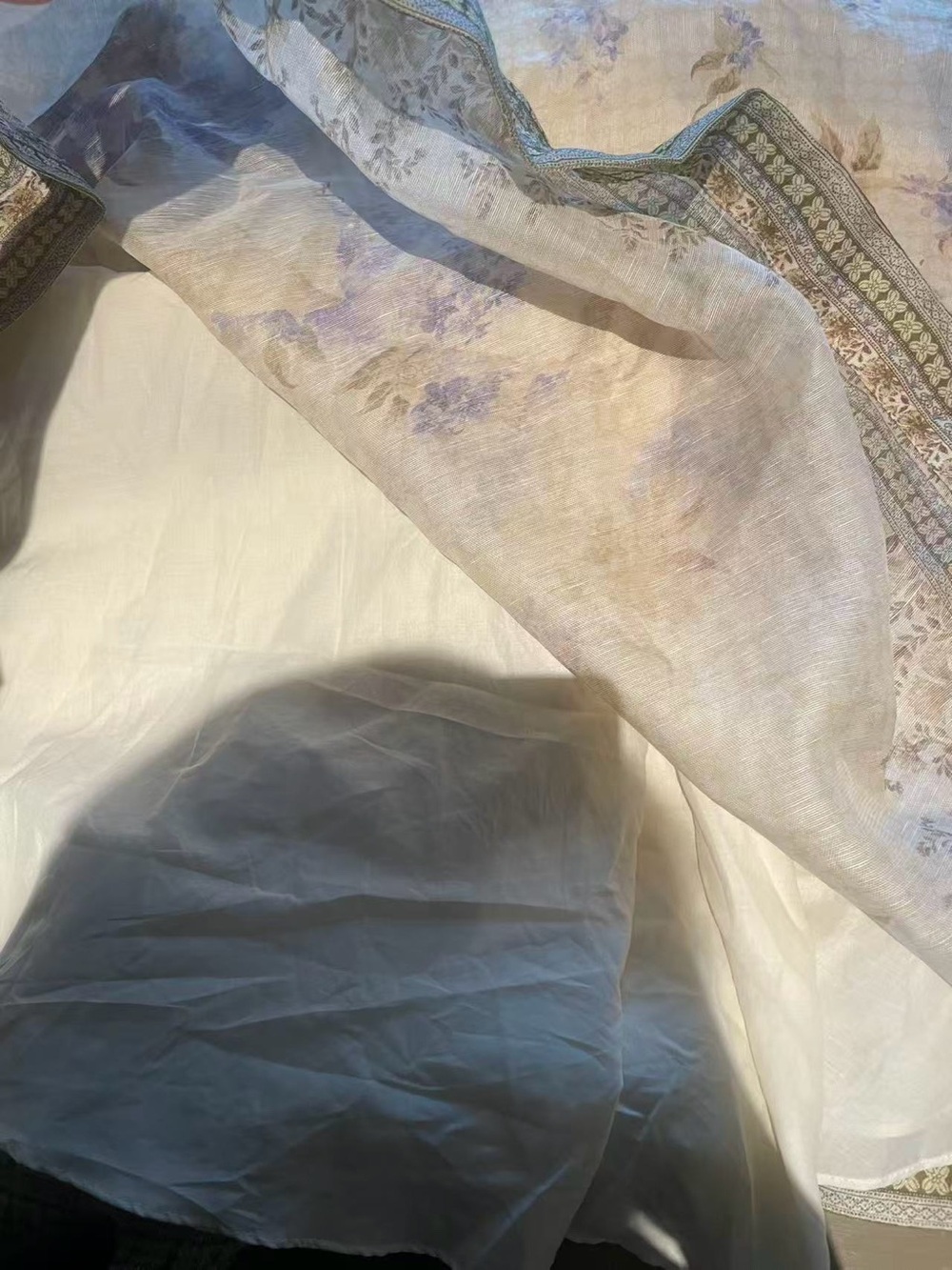Zimmermann Floral maxi Dress in Cream and Lavender - Picture 12 of 15